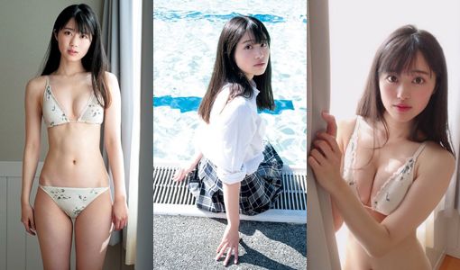 杉本愛莉鈴”Gカップスレンダー美女”の水着グラビア画像等45枚